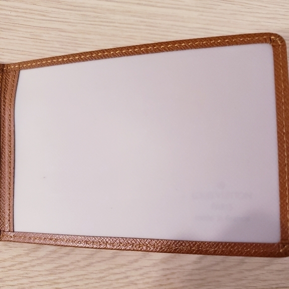 Louis Vuitton Brown Leather Card Holder ID Wallet Case - Picture 7 of 11